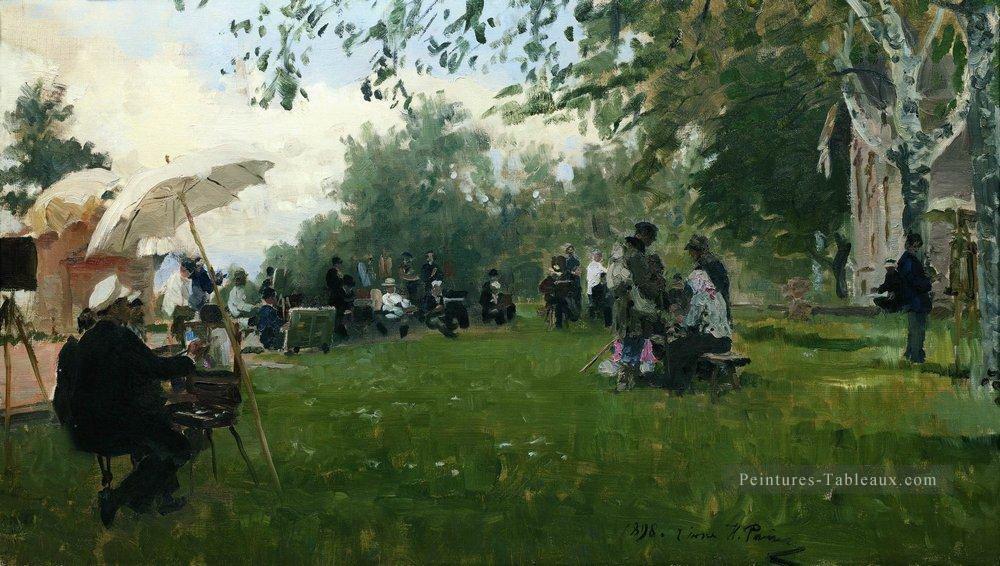 sur le gîte académique 1898 Ilya Repin Peintures à l'huile